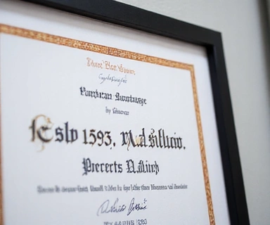 Dyplom ukończenia studiów podyplomowych z żywienia sportowców.